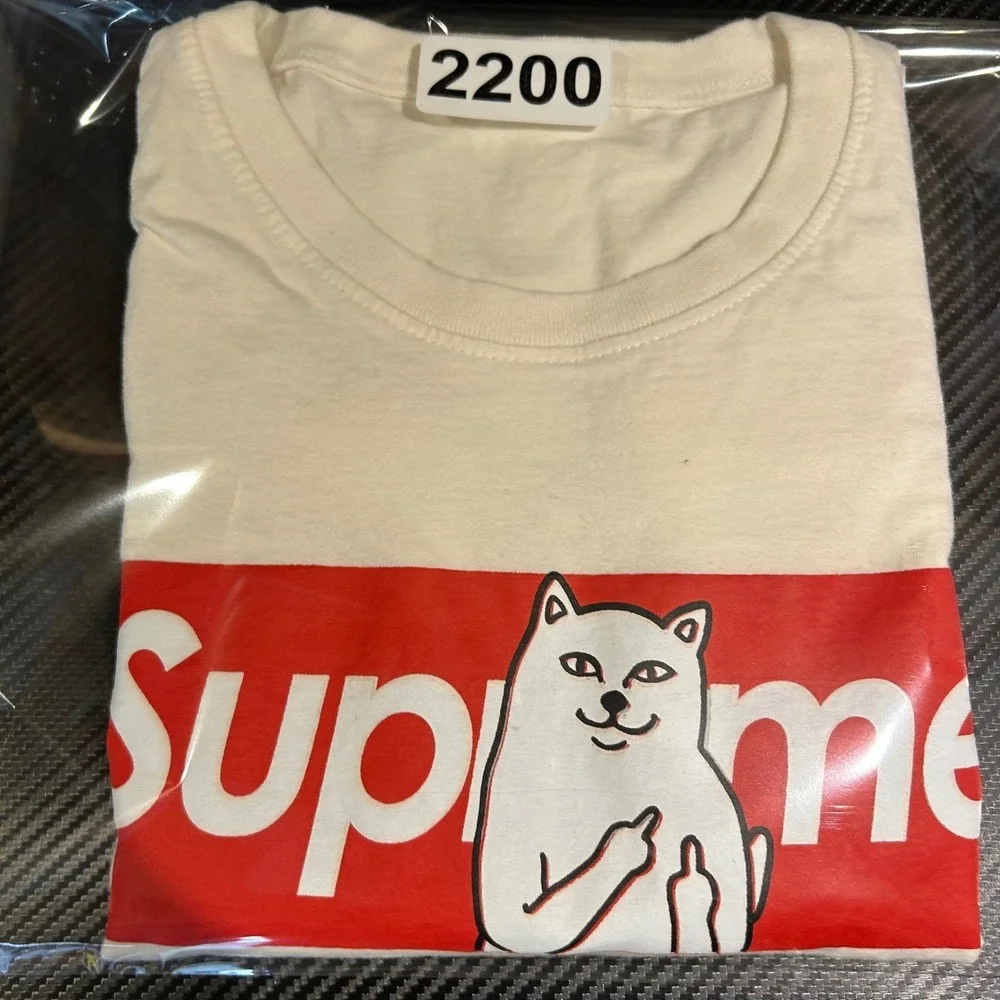 Ripndip Shirt Mens S White Lord Nermal Supreme Parody Graphic Tee Short Sleeve - Picture 6 of 6